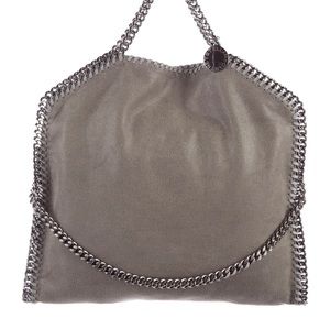 Stella McCartney Falabella Fold-over Grey Shaggy Deer Vegan leather Tote